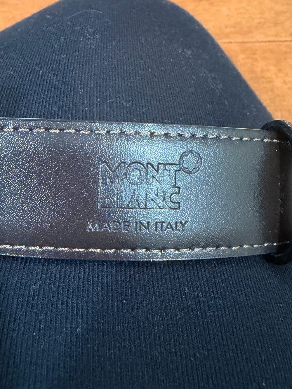 Montblanc Men’s Reversible Black & Brown Leather Belt w Silver Buckle - Picture 5 of 5